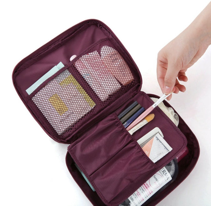 ORQAVIO Travel Cosmetic Organizer  cosmetic bag with compartments