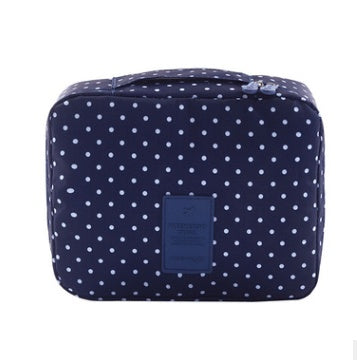 ORQAVIO Travel Cosmetic Organizer navy blue bag