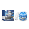 ORQAVIO Car Cleaning Gel 140g jar with product box before and after car vent cleaning