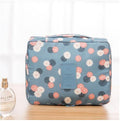 ORQAVIO Travel Cosmetic Organizer floral blue bag