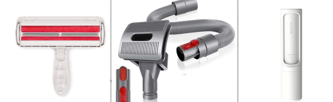 ORQAVIO Pet Hair Remover comparison with vacuum and white variant